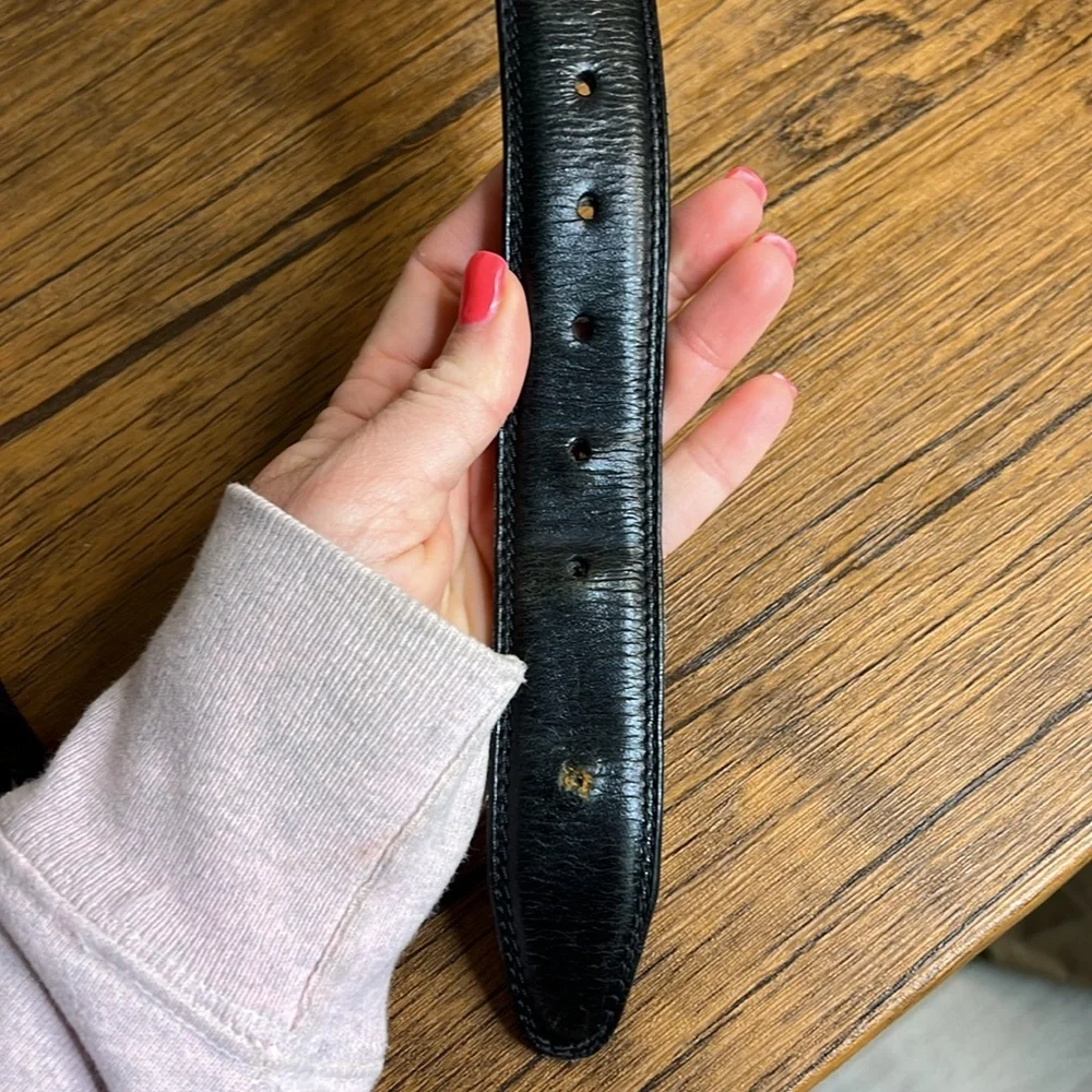 Men's Black and Brown Leather‎ Belts- 34 Waist